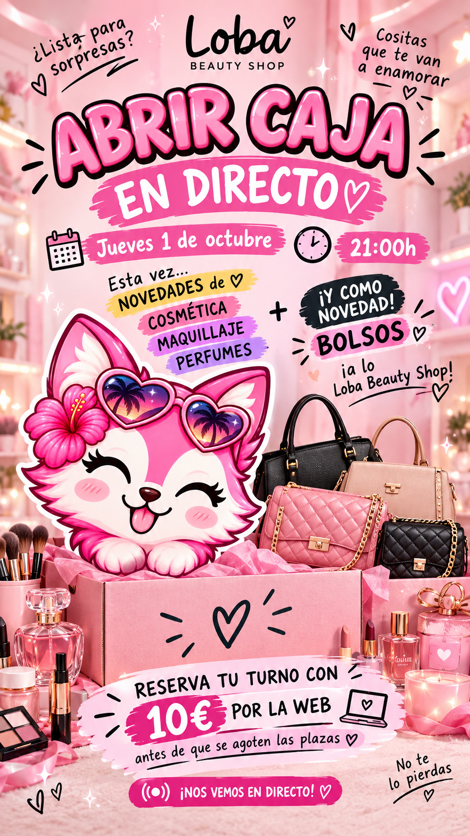 ✨ ¡RESERVA TU TURNO PARA NUESTRO LIVE! 🐺💗