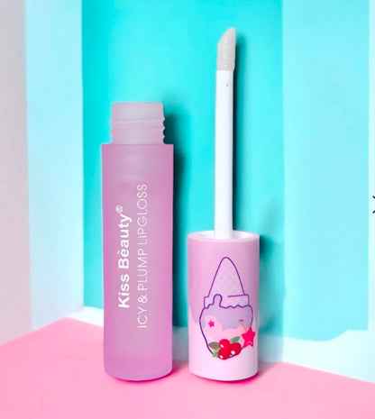 Brillo Voluminizador picante ICY & PLUMP 3D Fruity Lipgloss – Kiss Beauty