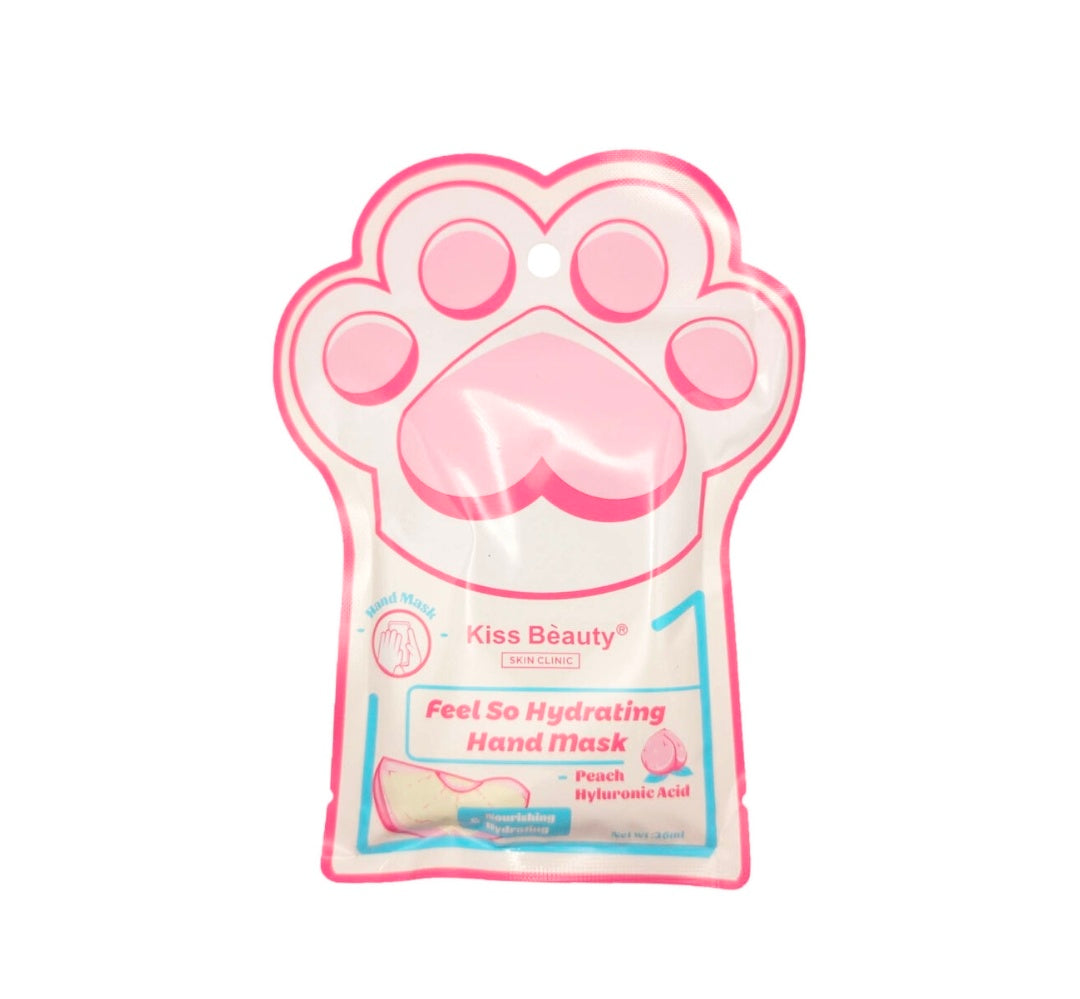 Mascarilla para Manos Hidratante Melocotón y Ácido Hialurónico