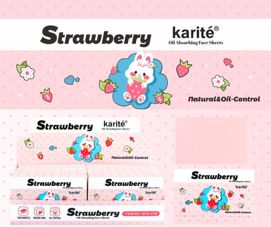 Papel Absorbente Antibrillos Rostro FRESA – Karité