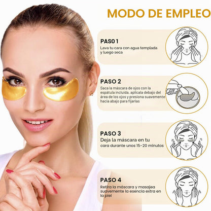 Parches Gel Para Ojos Yara Tous Oro, 60 Uds