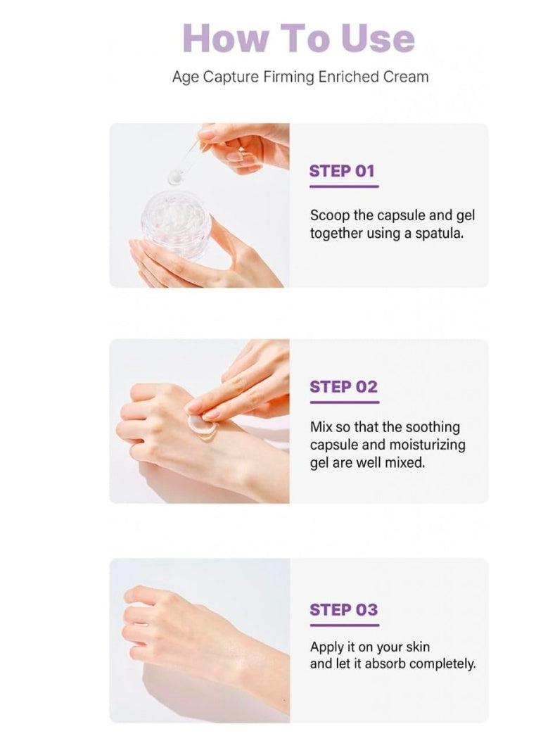 Crema Facial Cápsulas Colágeno y péptidos blancos - Fórmula Coreana Reestructurante- D'Donna