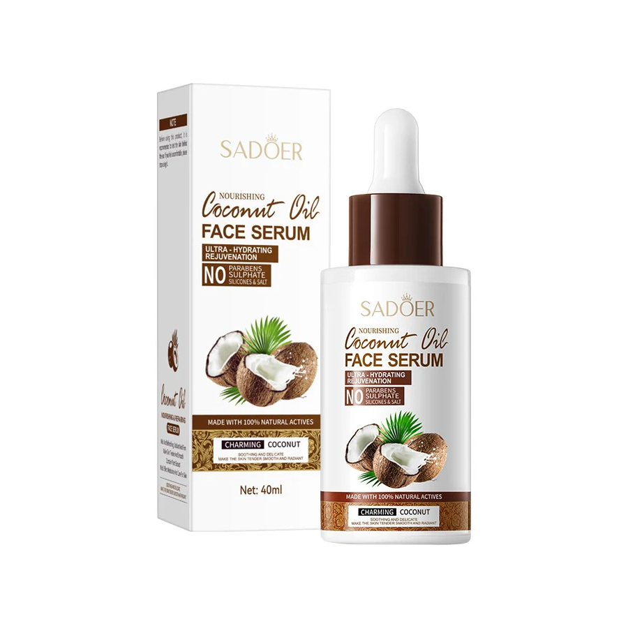 SERUM FACIAL CON ACEITE DE COCO 100% NATURAL 40ML. SADOER