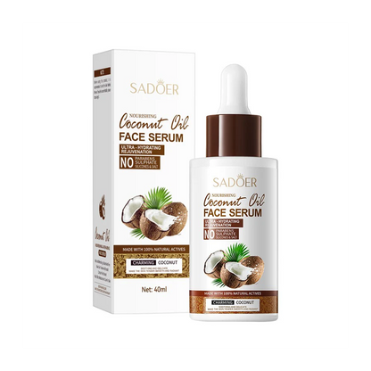 SERUM FACIAL CON ACEITE DE COCO 100% NATURAL 40ML. SADOER