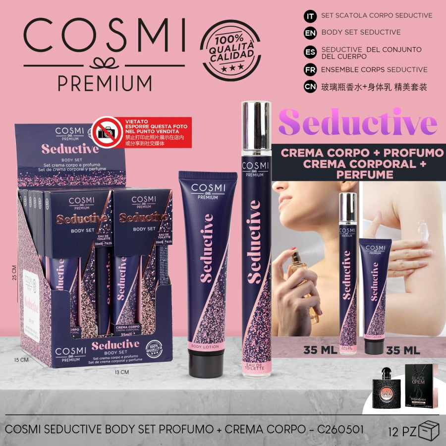 Set Seductive (Crema corporal 35 ml + Perfume 35 ml) – COSMI MILANO