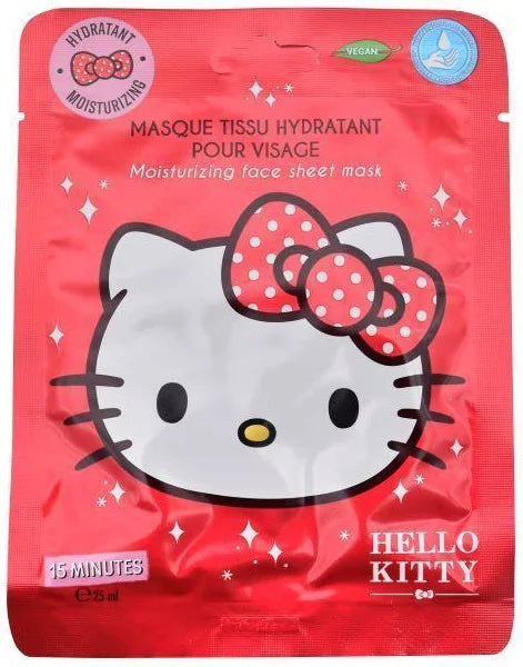 Mascarilla facial Hidratante Hello Kitty roja