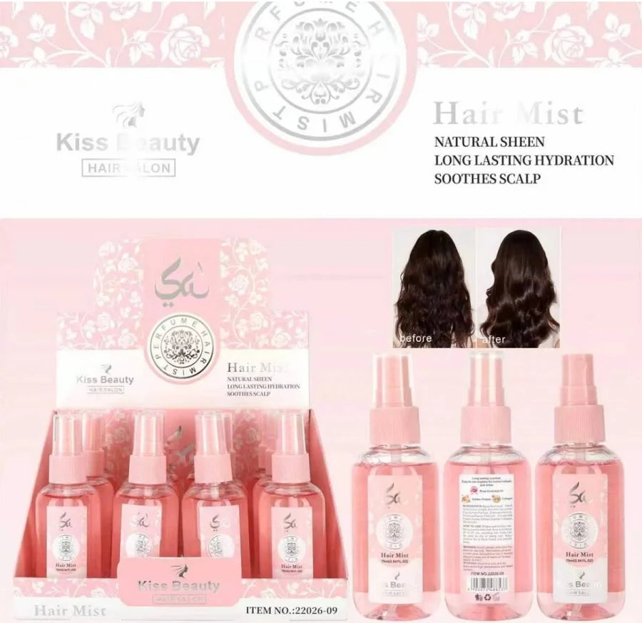 Bruma Para Cabello Yara Rosa ESENCIA ARABE 75ML - KISS BEAUTY