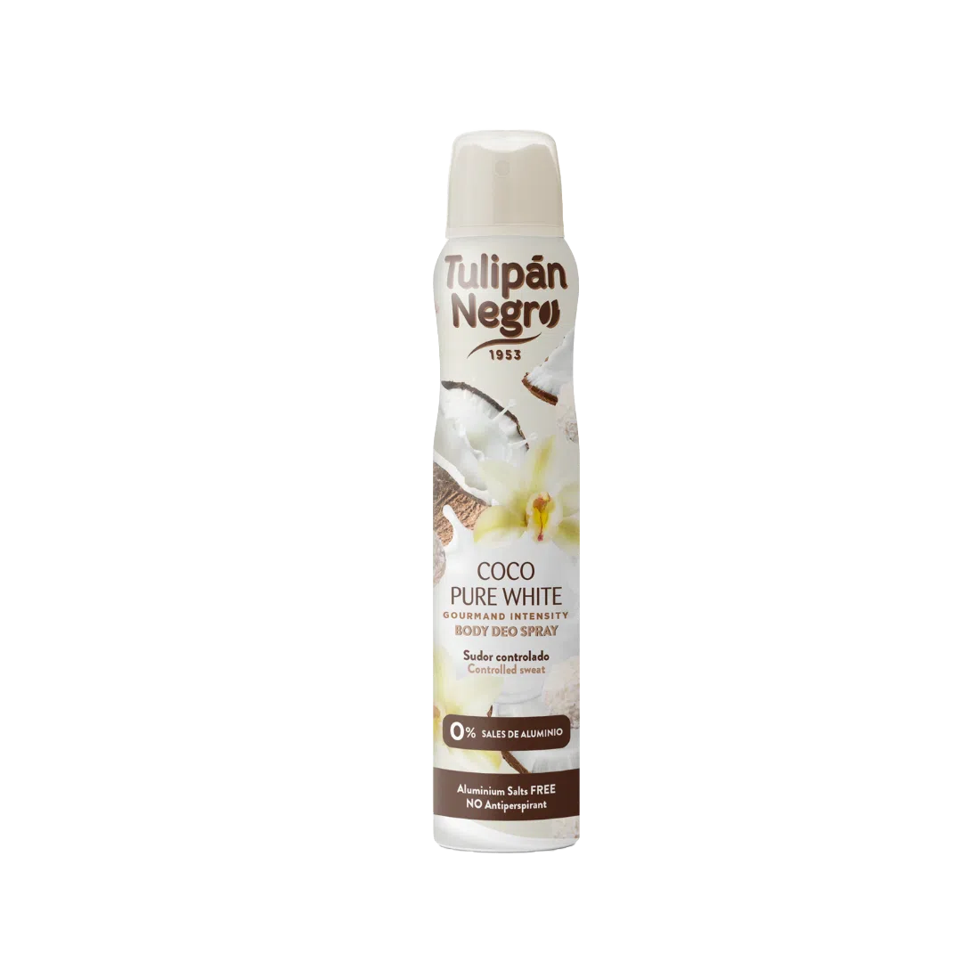 DESODORANTE SPRAY COCO PURE WHITE - TULIPÁN NEGRO