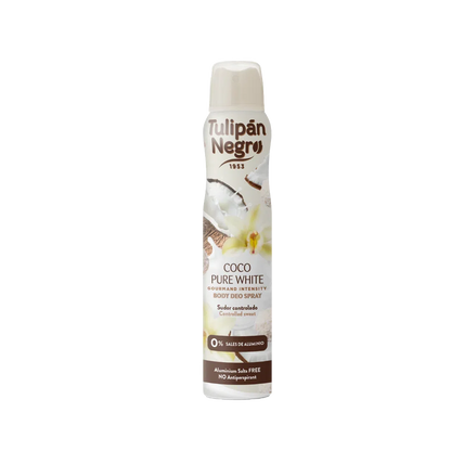 DESODORANTE SPRAY COCO PURE WHITE - TULIPÁN NEGRO