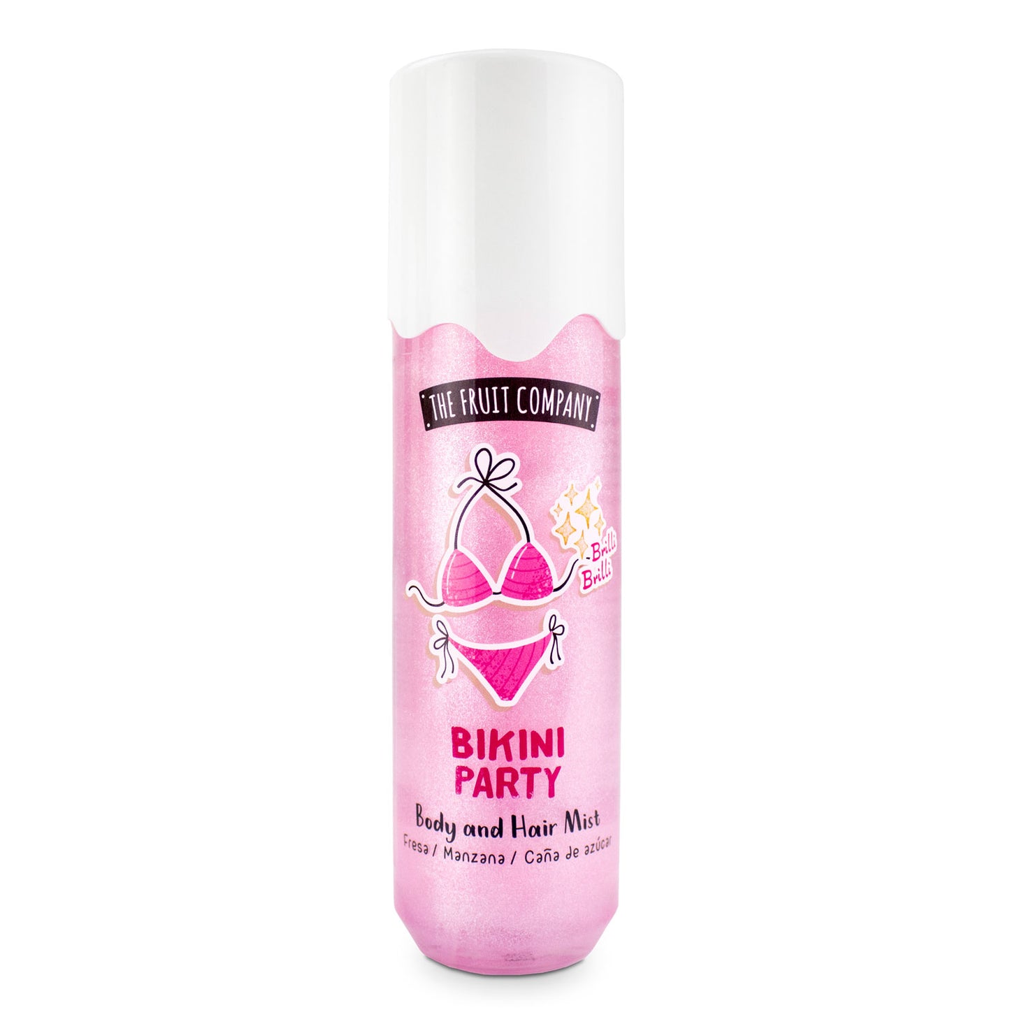 BRILLI BRILLI BODY AND HAIR MIST “BIKINI PARTY” FRESA, MANZANA, CAÑA DE AZÚCAR - THE FRUIT COMPANY