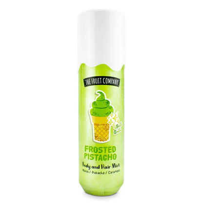 BRILLI BRILLI BODY AND HAIR MIST “FROSTED PISTACHO” MONOI, PISTACHO, CARAMELO - THE FRUIT COMPANY