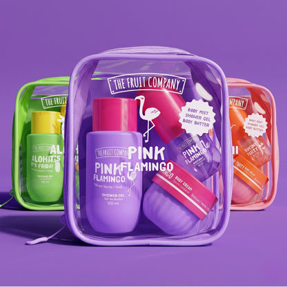 Travel Set PINK FLAMINGO – The Fruit Company