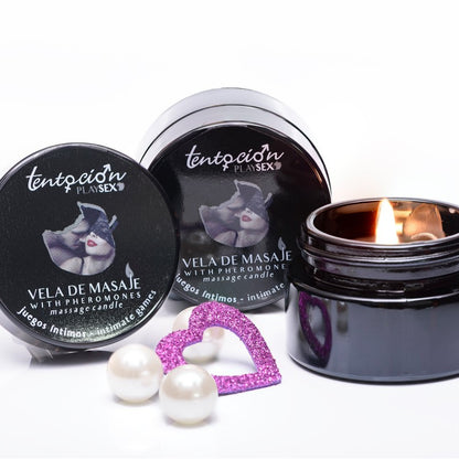 Vela de Masaje con Feromonas | Juegos Íntimos 20 ml