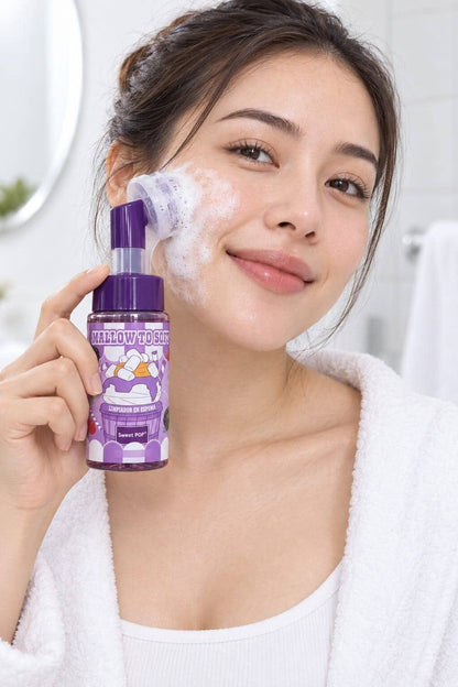 Limpiador Facial en Espuma Pastelitos con Cepillo de Silicona